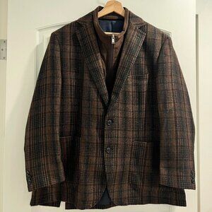 Brown Plaid Blazer